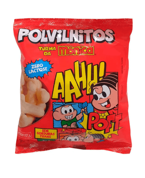 Biscoito de Polvilho Polvilhitos Turma da Mônica Sem Lactose 50g