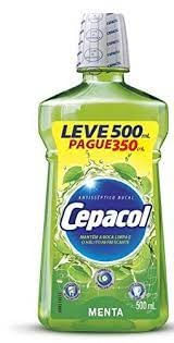 Enxaguatório Bucal Cepacol Menta Leve 500 Pague 350ml