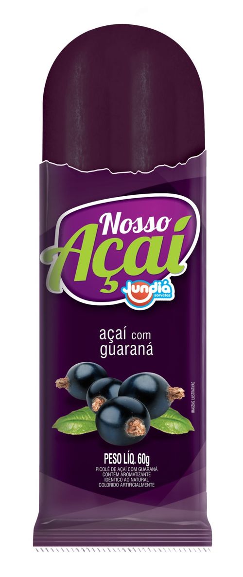Sorvete Jundiá Açaí + Guaraná 70ml