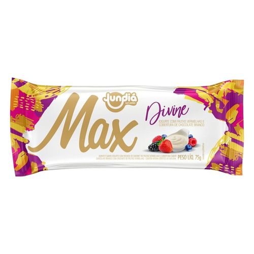 Sorvete Jundiá Max Divine Iogurte + Frutas Vermelhas 75g