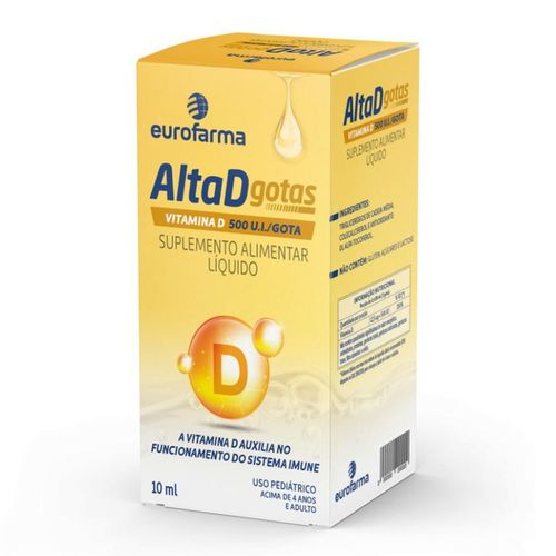 Alta D 500UI Gotas Frasco 10ml