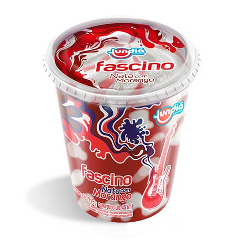 Sorvete Jundiá Fascino Nata + Morango 451ml