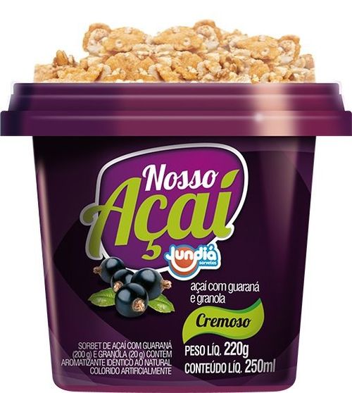 Sorvete Jundiá Açaí + Guaraná 220g