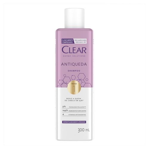 Clear Derma Solutions Women Shampoo Antiqueda Passo1 Frasco 300ml