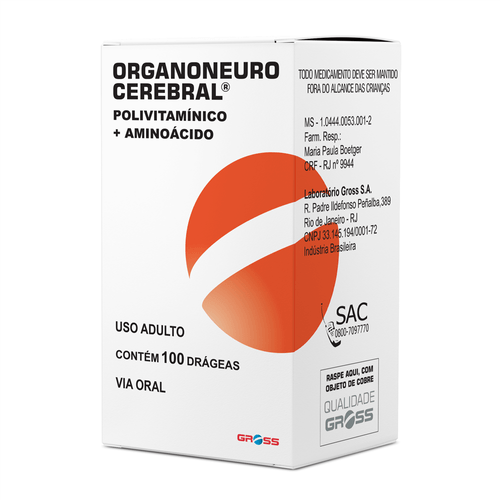 Organoneuro Cerebral Frasco 100 Comprimidos Revestidos
