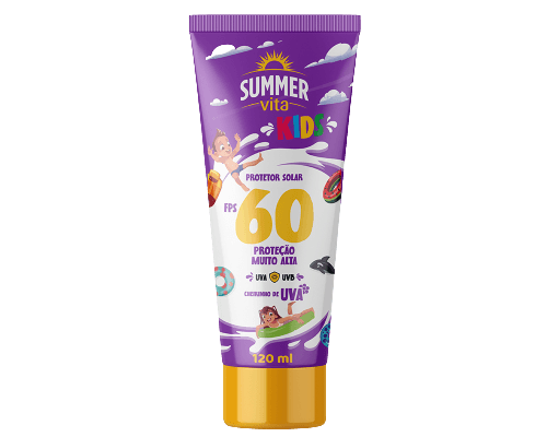 Protetor Solar Summer Vita Kids FPS60 Loção Frasco 120ml