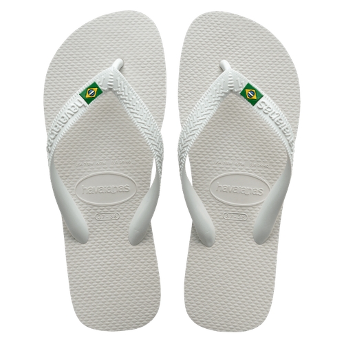 Sandália Havaianas Brasil Light Branco Numeração 45/46