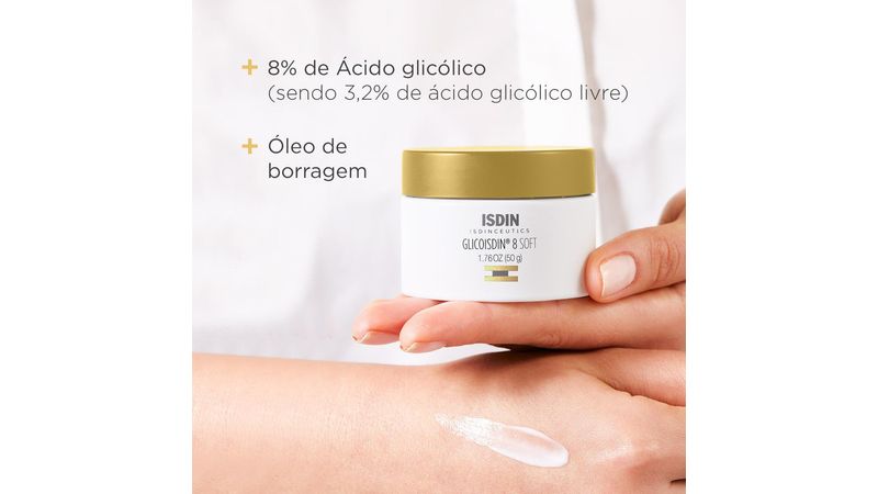 Isdin Creme Facial Efeito Peeling Isdinceutics Glicoisdin Pote 50g