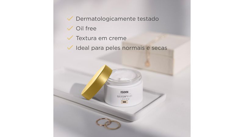 Isdin Creme Facial Efeito Peeling Isdinceutics Glicoisdin Pote 50g