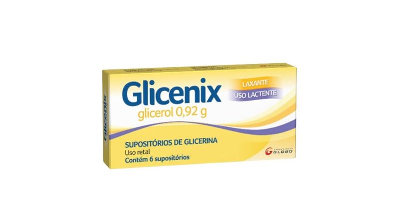 Glicenix 0,91G Lactente 6 Supositórios