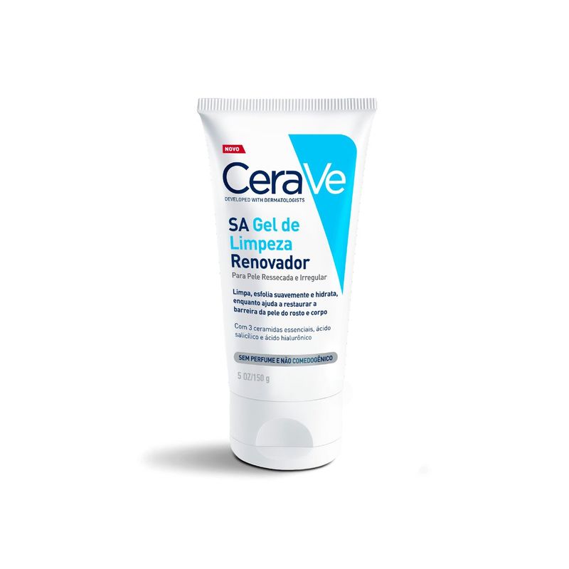 Cerave Gel de Limpeza SA Renovador Pele Ressecada Sem Perfume 150g