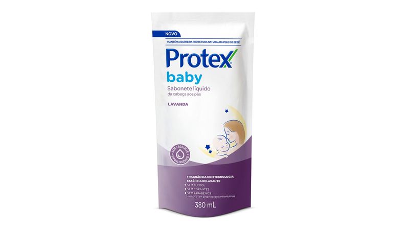 Sabonete Infantil Protex Baby Cabeça aos Pés Lavanda Refil 380ml