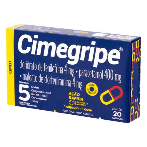 Cimegripe Caixa 20 Cápsulas