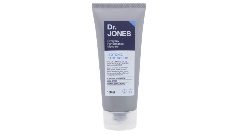 Gel de Limpeza Facial Dr Jones Isotonic Face Scrub 100ml 7898948910023