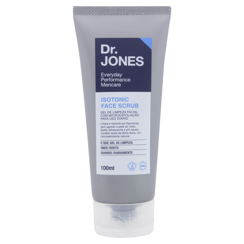 Gel de Limpeza Facial Dr Jones Isotonic Face Scrub 100ml 7898948910023