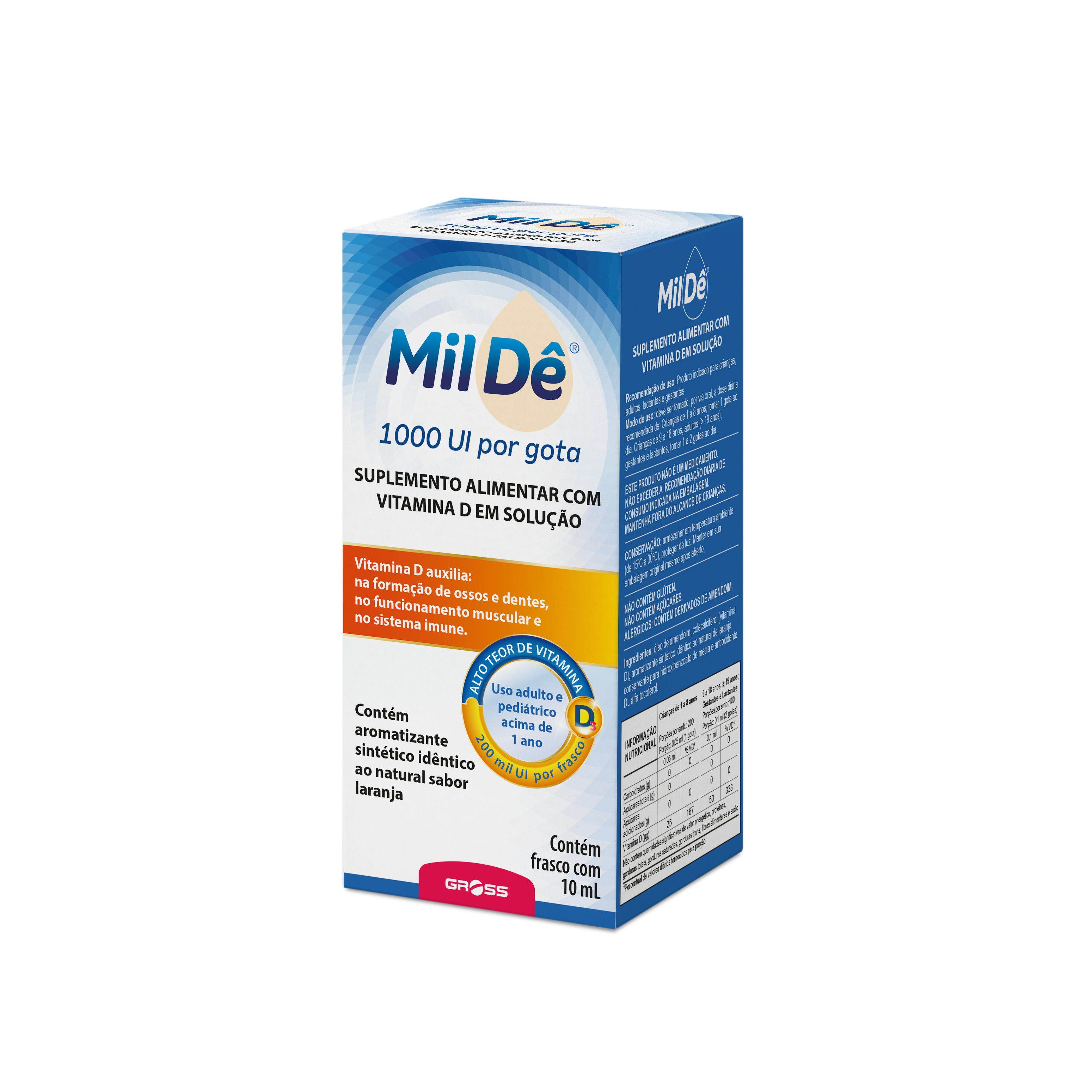 MilDê Gotas Frasco 10ml - Farma Conde