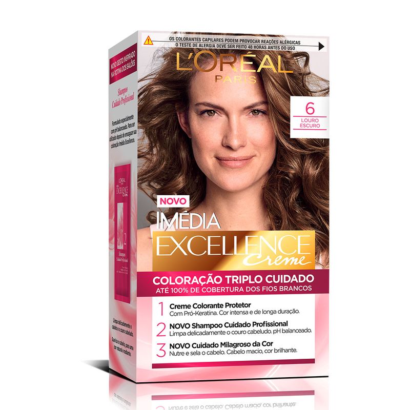 7896014140527-Tintura L'Oréal Imédia 6 Louro Escuro