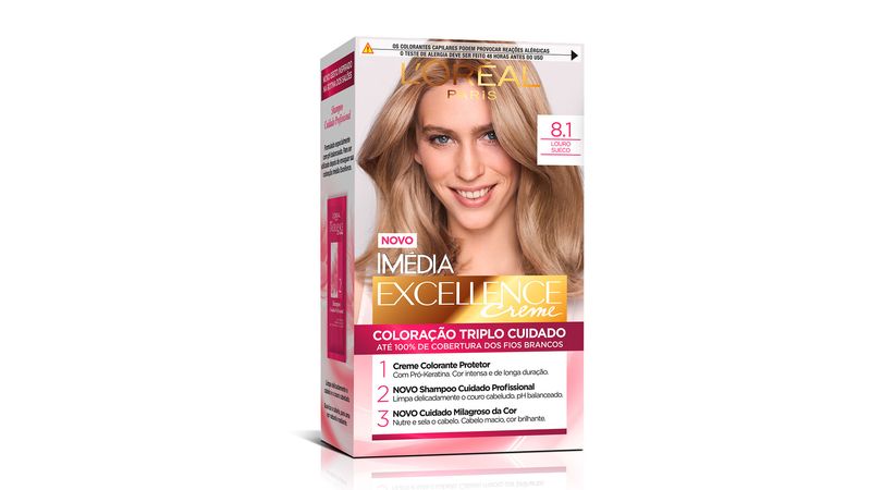 7896014140640-Tintura L'Oréal Imédia 8.1 Louro Sueco