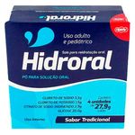 Hidroral Sabor Natural 4 Envelopes 27,9g