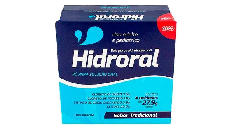Hidroral Sabor Natural 4 Envelopes 27,9g