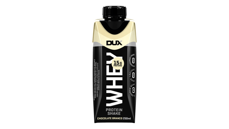 Whey Protein Dux Shake Sabor Chocolate Branco 250ml