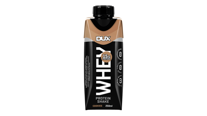 Whey Protein Dux Shake Sabor Cookies 250ml