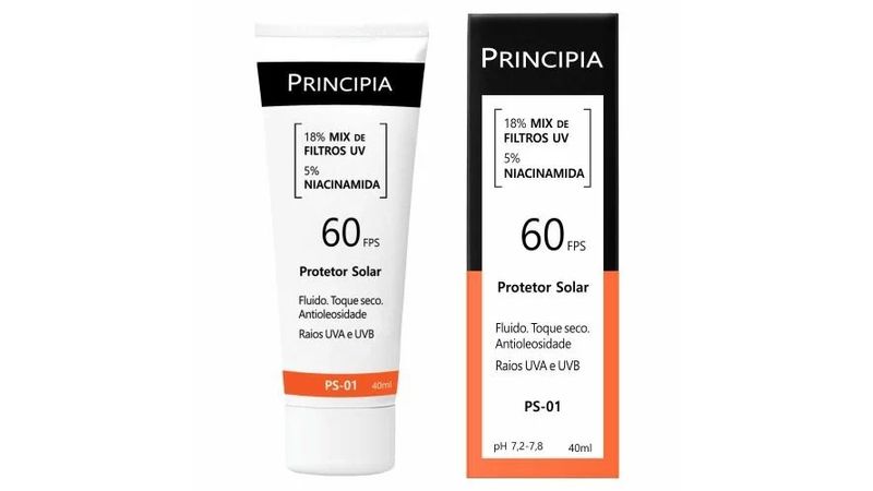 Protetor Solar Facial Principia FPS60 PS-01 40ml