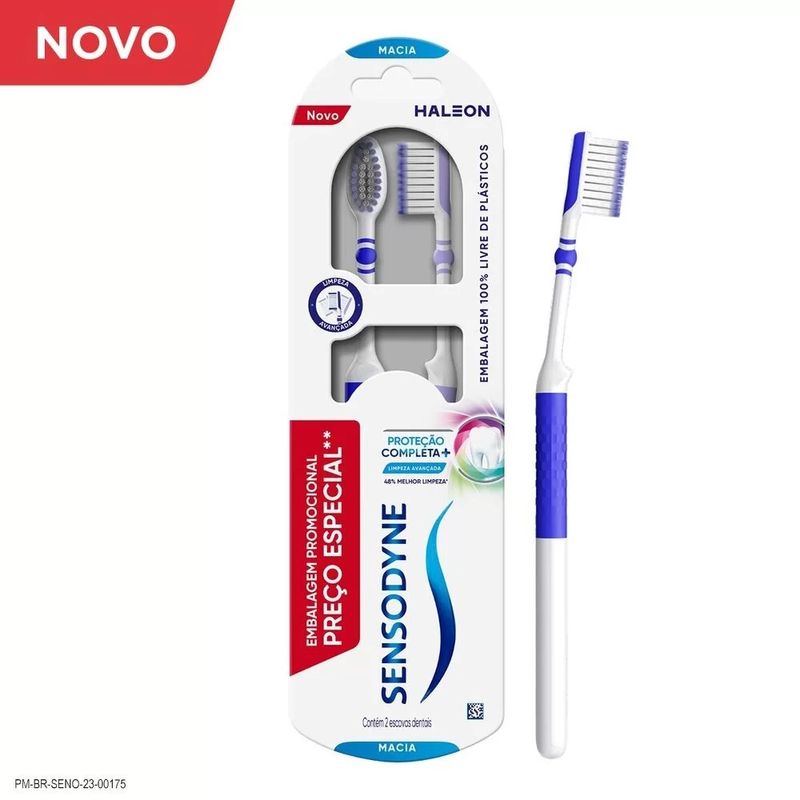 Escova Dental Sensodyne Proteção Completa + Macia 2 Unidades