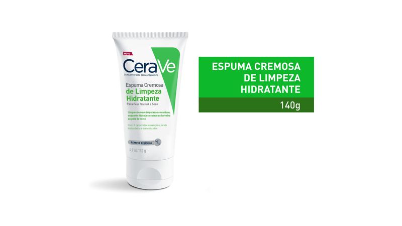 Cerave Espuma Limpeza Sem Perfume 140g