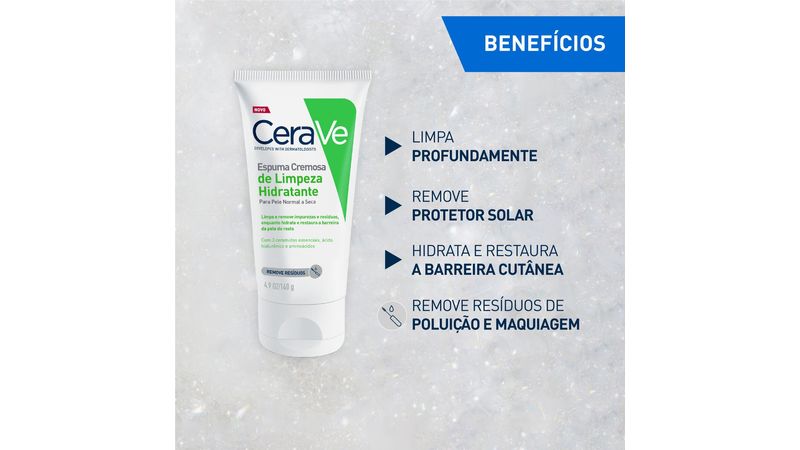 Cerave Espuma Limpeza Sem Perfume 140g