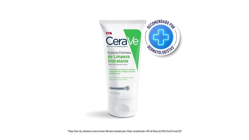 Cerave Espuma Limpeza Sem Perfume 140g