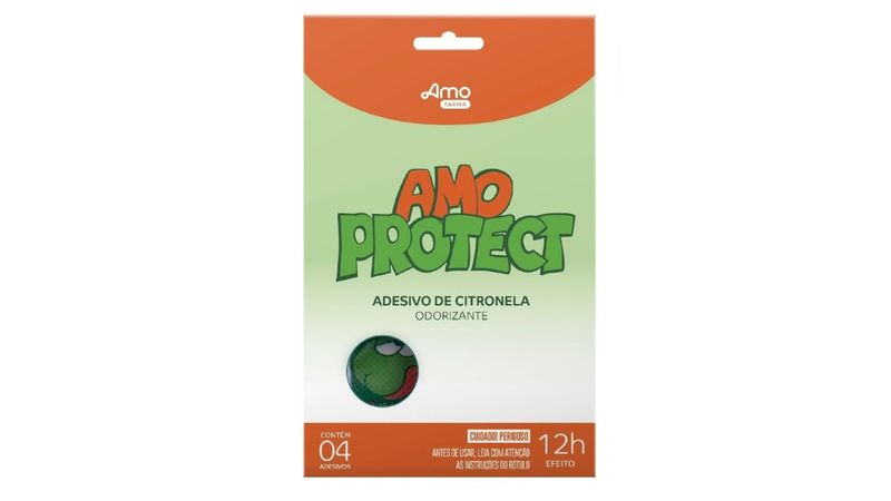 Repelente Amo Protect Adesivo de Citronela 4 Unidades