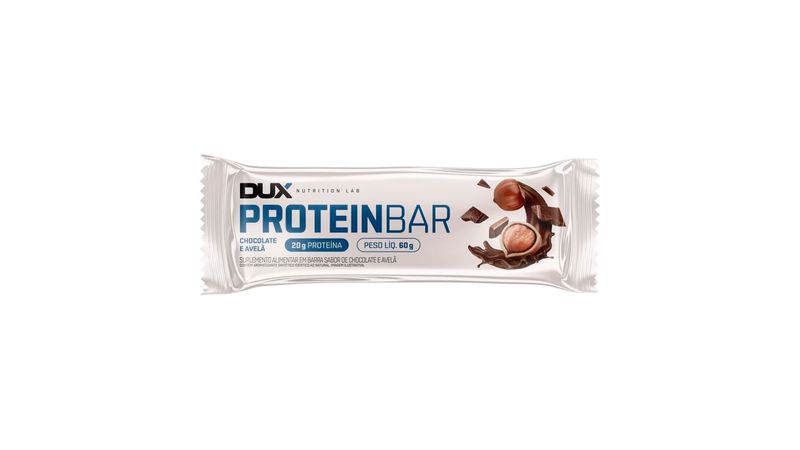 Barra de Proteína Dux Proteinbar Chocolate e Amendoim 60g