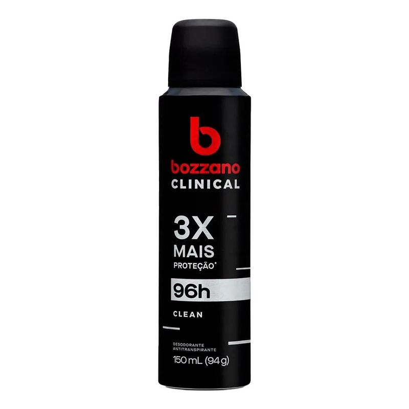 Desodorante Bozzano Aerossol Masculino Clinical Clean 94g