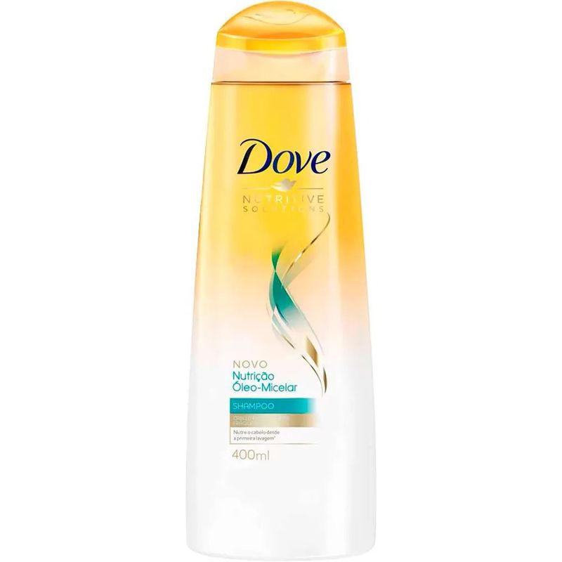 Shampoo Dove Brilho + Óleo Micelar Frasco 400ml