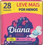 Absorvente Diana Suave Com Abas 28 Unidades