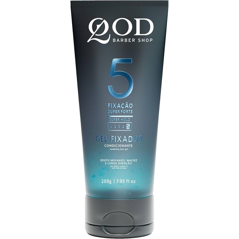 7898599815708_Gel Fixador QOD Barber Shop Condicionante Fixação Super Forte 200g