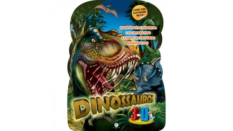 9786526105399-Dinossauros 3D Livro Ciranda Cultural