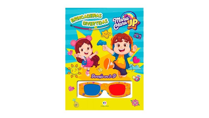 9786526105238-Maria Clara e JP Livro Brincadeiras Divertidas Diversão em 3D Ciranda Cultural