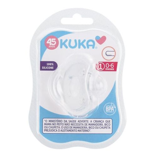 Chupeta Kuka Soft Comfort Transparente N1 Ref 2901