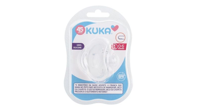 Chupeta Kuka Soft Comfort Transparente N1 Ref 2901