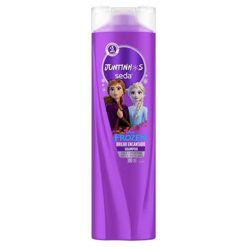 Shampoo Infantil Seda Juntinhos Frozen Brilho Encantado Frasco 300ml