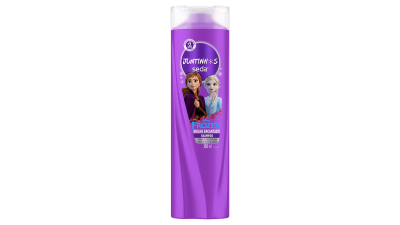 7891150083561_Shampoo Infantil Seda Juntinhos Frozen Brilho Encantado Frasco 300ml