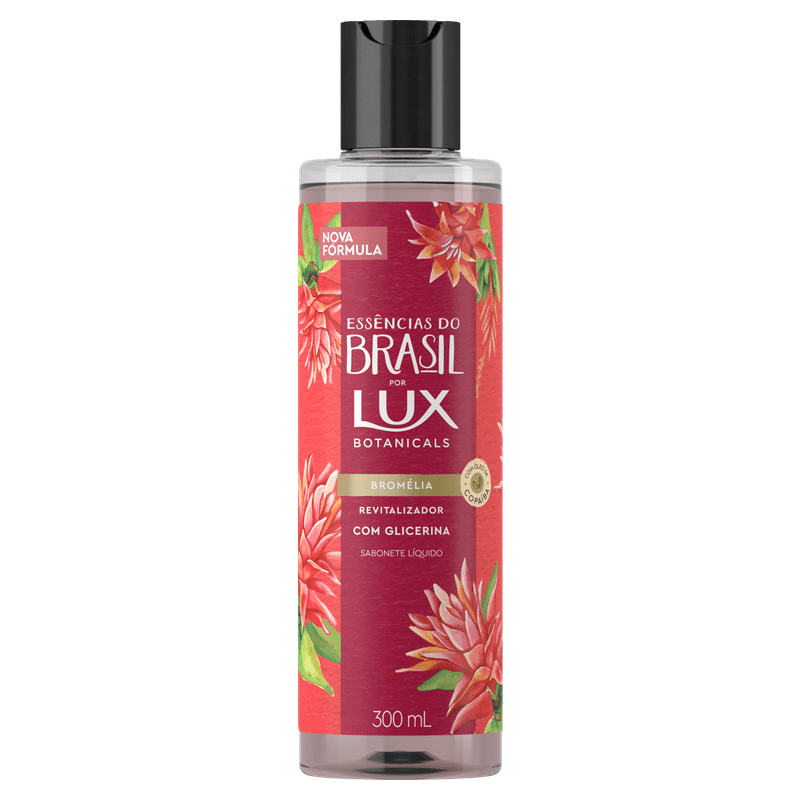 7891150086760_Sabonete Líquido Lux Botanicals Essências do Brasil Bromélia 300ml