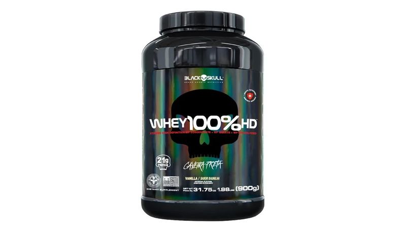 Whey Protein 100% HD Black Skull Baunilha 900g