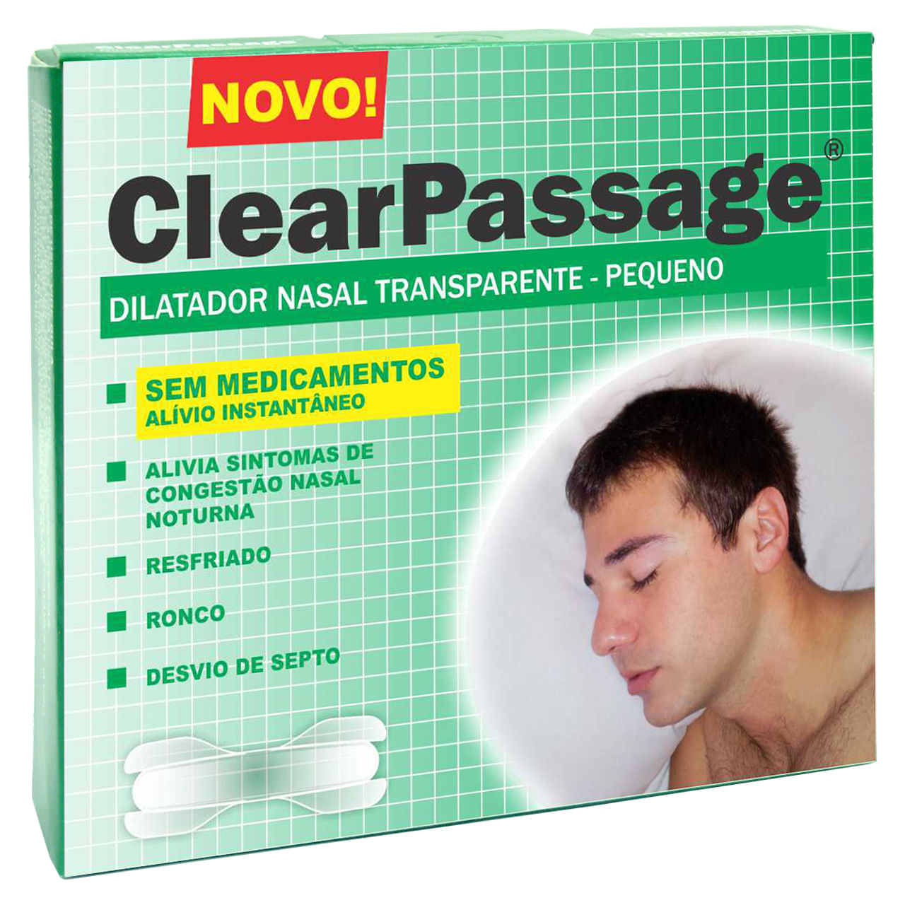 Encontraproduto.com.br - Dilatador Nasal Clearpass Com 9 Pequeno