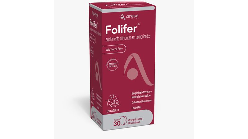 Folifer Caixa 30 Comprimidos Revestidos