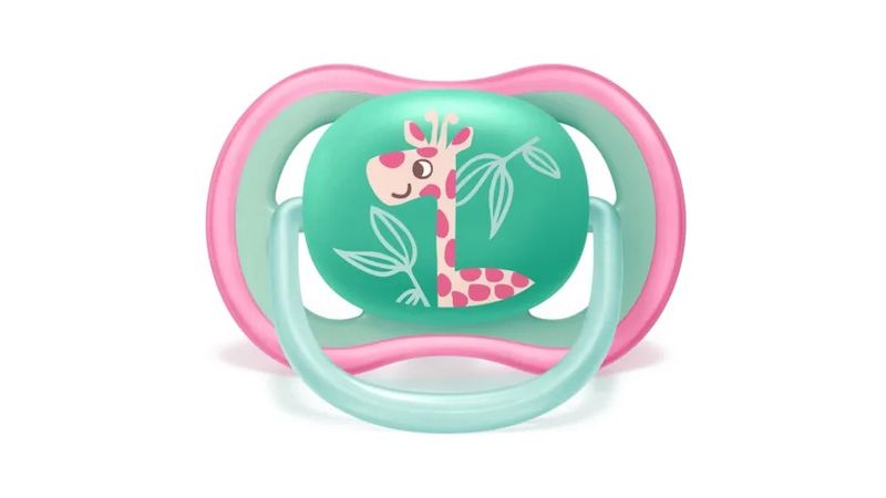 Chupeta Avent Ultra Air Rosa e Verde Maiores de 18 Meses 2 Unidades
