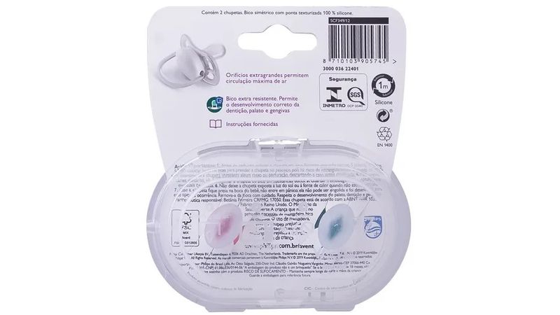 Chupeta Avent Ultra Air Rosa e Verde Maiores de 18 Meses 2 Unidades