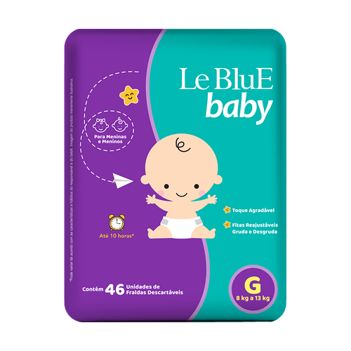 Fralda Le Blue Baby G 46 Unidades